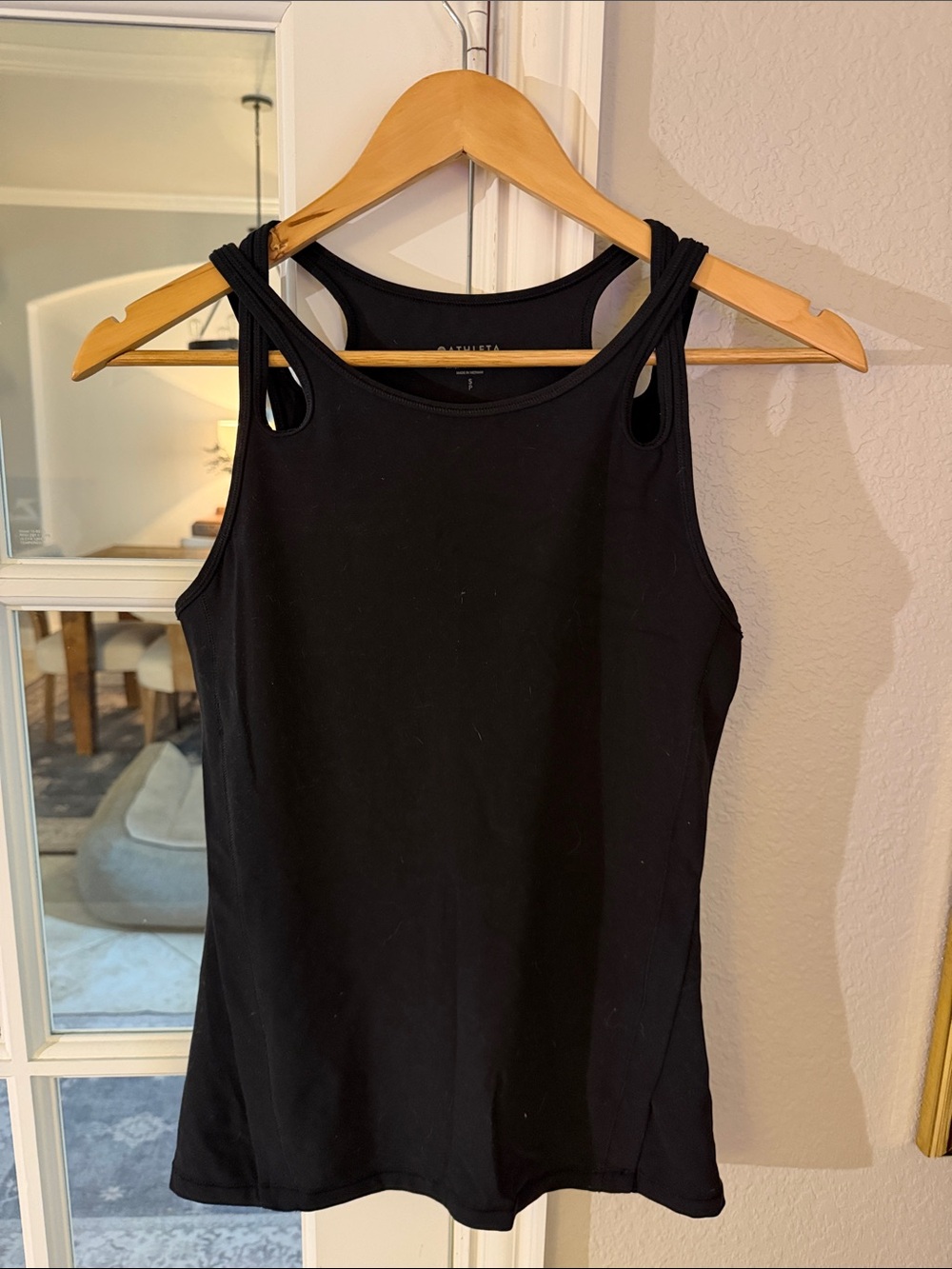 Athleta Black Double-Strap Tank Top